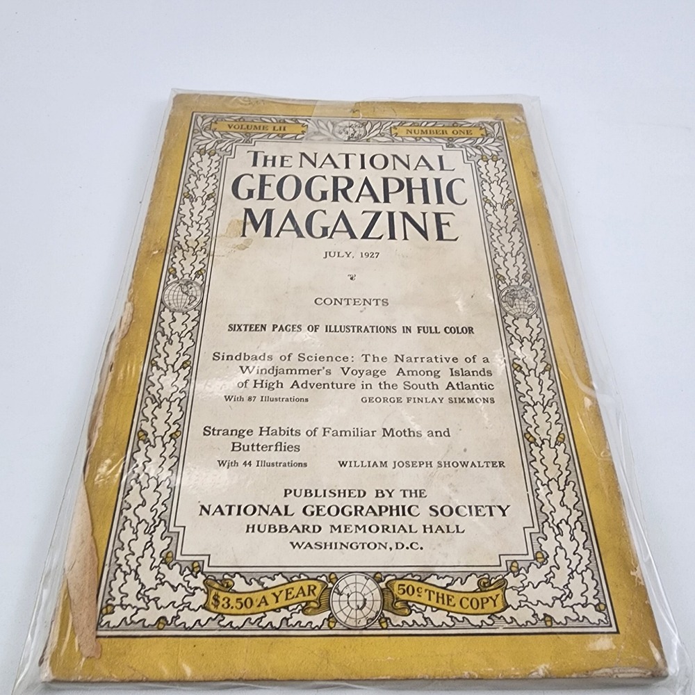 National Geographic Magazine July 1927 No Back Cover